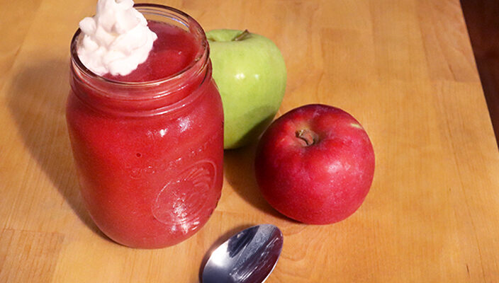 Slow Cooker Raspberry Applesauce
